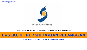 Pmr atau pt3 / ijazah lokasi : Jawatan Kosong Terkini Di Imperial Garments Kerjaya2u Com