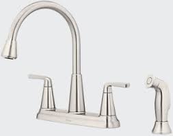Sir faucet spring spout kitchen brushed nickel 766 bn. Kitchen Sink Faucets Pfister Faucets