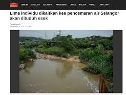 Penggunaan bahan kimia, baja dan racun serangga. Astro Awani Lima Individu Dikaitkan Kes Pencemaran Air Selangor Akan Dituduh Esok Media