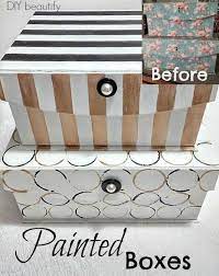 Painted Boxes For Storage Master Bedroom Project Painted Storage Boxes Painted Boxes Paint Storage