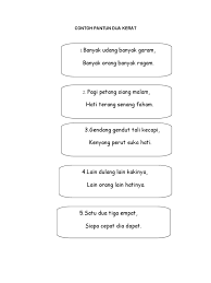 Jika sedang menunggu waktu adzan, perbanyak dzikir dan berdoa. Contoh Pantun Dua Kerat Doc