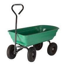 Place the wagon wheel inside the box and use the spokes of the wheel as guidelines to sow the seeds. Garden Star 70275 4 Cubic Foot Green Poly Tray Garden Wagon With Flat Free Tires Walmart Com Walmart Com
