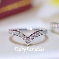 Chevron Wedding Band Stacking V Ring Pointy Ring Channel Set Stacked Chevron Band Bridesmaids Gifts Sterling Silver Friendship Ring Mens Wedding Rings Stacked Wedding Bands Wedding Band Sets