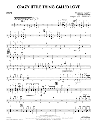 Maybe you would like to learn more about one of these? Queen Crazy Little Thing Called Love Arr Roger Holmes Drums Sheet Music Download Pdf Score 408957