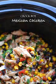 Crock Pot Mexican Chicken Garnish Glaze