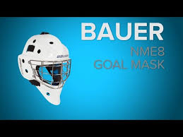 Bauer Nme 8 Certified Straight Bar Goalie Mask Senior