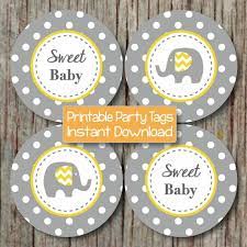 Baby Shower Cupcake Toppers Yellow By Bumpandbeyonddesigns On Zibbet