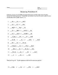 .chemical 49 balancing chemical equations worksheets with answers worksheet ideas ~ balancing chemical equations worksheets. Chemical Equations Practice Worksheets Teaching Resources Tpt