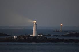 Boston Light And Graves Light Background New England Lighthouses Lighthouse Lights Background