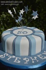 Birthday party for senior man. Men S Blue 50th Birthday Cake Bakeoftheweek 50th Birthday Cake Birthday Cakes For Men 50th Birthday Cake Images