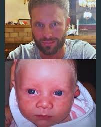 My goodness that baby is like a clone to Matt!!!! she's beautiful🥰💗