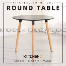 homez 60cm round modern dining table