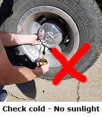 Step 4 Rv And Tow Vehicle Tire Inflation Procedures Tire Load Charts