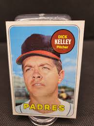 1969 TOPPS BASEBALL DICK KELLEY PADRES # 359 VINTAGE -- FREE SHIPPING!!!