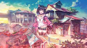 Itachi uchiha strawhat live wallpaper; Wallpaper Neko Ears Anime Girls Picture In Picture Platinum Conception Wallpapers 1920x1080 Fple 1928937 Hd Wallpapers Wallhere