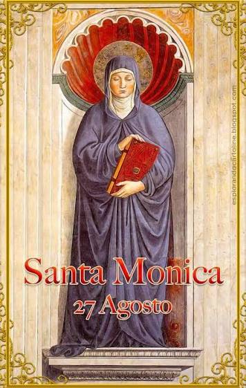 Don - Santa Monica Madre di S. Agostino (memoria) Monica nasce nel 331 a  Tagaste, antica città della Numidia, odierna Souk-Ahras (Algeria), in una  famiglia profondamente cristiana e di buone condizioni economiche.