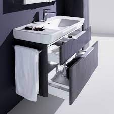 Commercial style faucet, 50/50 double bowl sink with drains and strainers and bottom grids; Laufen Pro S Basin And Base Vanity Unit Wash Basin Cabinet Bathroom Basin Cabinet Washbasin Design