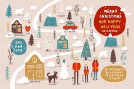 Download Merry Christmas Happy New Year Graphic By Juliya Kochkanyan Creative Fabrica In 2020 Merry Christmas And Happy New Year Merry Merry Christmas SVG Cut Files