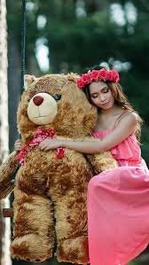 Looking for the best wallpapers? Girl With Teddy Bear 640x1136 Wallpaper Teahub Io