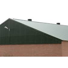 Plaque De Toiture Nervuree Acier Galvanise Vert L 1 05 X L 2 5 M Joris Ide Toiture Acier Galvanise Et Acier