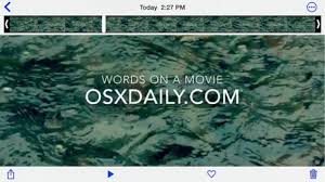 To a video at the same time. How To Place Text On Video With Imovie For Iphone Osxdaily