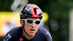 Geraint Thomas reacts to Mark Cavendish's Tour de France stage win