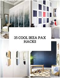 We had an incredibly small and awkward nook area with an angled wall in our basement guest room/ office. 35 Ikea Pax Wardrobe Hacks That Inspire Digsdigs