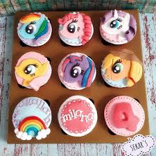 My Little Pony Cupcakes Pinkiepie Applejack Fluttershy Rainbowdash Rarity My Little Pony Birthday Little Pony Birthday Party My Little Pony Cupcakes