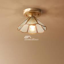 Semi Flush Ceiling Lights Glass Brass Fixture Bathroom Unique Cheap