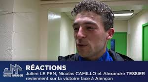[Réactions 🎙], Le coach Julien Le Pen, le milieu de terrain Alexandre  Tessier et le buteur Nicolas Camillo réagissent à notre micro après la  victoire de l'Avant Garde Caennaise Football à Alençon. 💬
