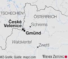 Landeshauptstadt, schnellstraßen und gewässer) landkarte karlsbader region; Gmund Und Ceske Velenice Kultur Essays Im Austria Forum