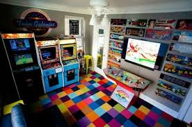 21 Truly Awesome Video Game Room Ideas U Me And The Kids Video Game Rooms Arcade Room Game Room Design