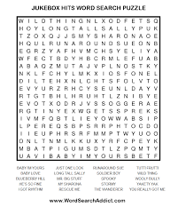 Birthday Celebration Word Search Pro Answers Jukebox Hits Printable Word Search Puzzle Word Search Puzzles Printables Word Search Puzzle Word Search Printables