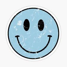 Trippy smiley face wallpaper blue. Colleenm2 Shop Redbubble Preppy Stickers Face Stickers Cute Stickers