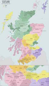 Mapa del mundo » escocia mapa. Mapa Escocia Mapa