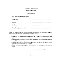Contoh formulir pendaftaran turnamen futsal. Doc Formulir Futsal Angga Hardiawan Academia Edu