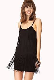 Iconic Fringe Dress Forever21 2040495349 Let S Go Dancing In This Dress With Images Black Fringe Dress Long Red Dress Fashion