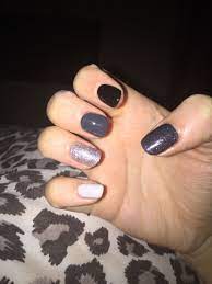We did not find results for: Light To Dark Grey Nail Design Created By Shellac Cnd With Grey And Silver Glitters X X Grey Nail Designs Dark Grey Nail Designs Nails