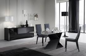 Rossetto Sapphire Black Dining Table R348201000028 Dining Table Black Dining Table Rectangular Dining Table