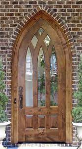 Custom Old World Cathedral Top Door Solid Wood Doors By Decora Rustic Doors Beautiful Doors Rustic Front Door