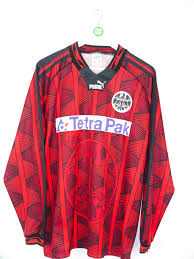 Maillot jersey maglia shirt eintracht frankfurt francfort 1993 1994 vintage 93 s. Original 1995 96 Eintracht Frankfurt L S Home Jersey L Rb Classic Soccer Jerseys