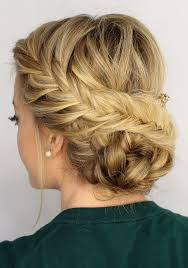 Fishtail Braided Updo Braided Hairstyles Updo Hair Styles French Braid Hairstyles