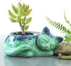 Check out our large cat planter selection for the very best in unique or custom, handmade pieces from our planters & pots shops. Cute Quirky Planters Pots For Cat Lovers Meow As Fluff