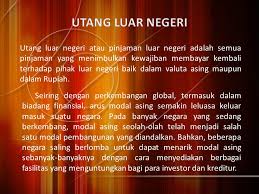 Ini adalah hutang dan luaran. Ekonomi Politik Pembangunan Utang Luar Negeri Ppt Download