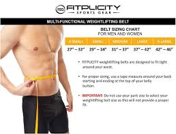 Fitplicity Weight Lifting Belt For Men Women