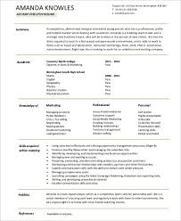Free 7 Sample Account Executive Resume Templates In Ms Word