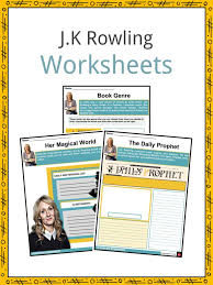 Rowling lives in edinburgh with her husband and. J K Rowling Facts Information Worksheets For Kids