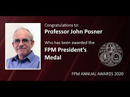 Prof John Posner gives his acceptance speech