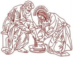 It's a great reminder that when jesus washed his disciples' feet, he humbled himself and performed an act of service. Advanced Embroidery Designs Jesus Washes The Disciples Feet