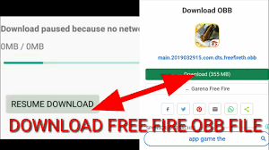 Free fire is the ultimate survival shooter game available on mobile. How To Download Free Fire Obb File Download Paused Because No Network Is Available Free Fire Play St Youtube